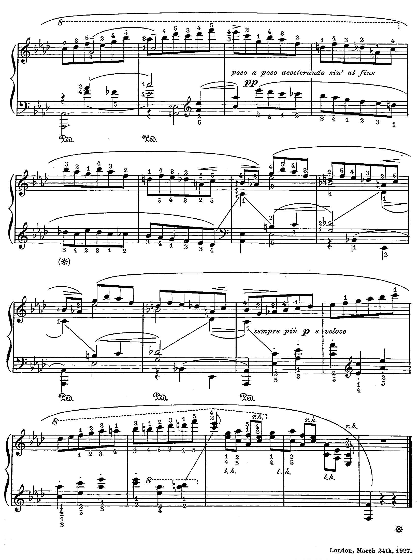 Chopin: Waltz In Ab, Op.64n3 Arr. By Leopold Godowsky